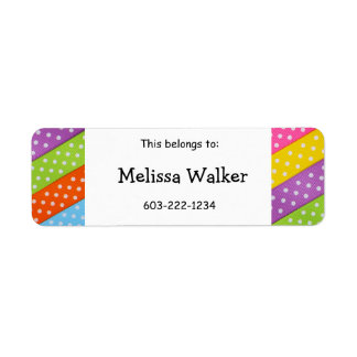 "Das gehört zu" Individuelle Name Kid's Aufkleber