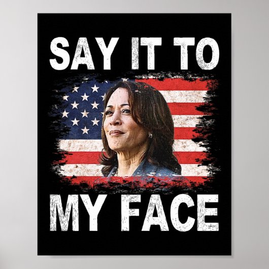Das geht an Trump, den Funny Kamala-harris, Poster (Vorne)