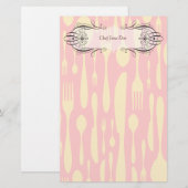 Das Gekritzel-Briefpapier des Koch u. Briefpapier (Vorne/Hinten)