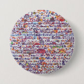 Das Gekritzel kämpft Knopf-Abzeichen Button (Vorderseite)