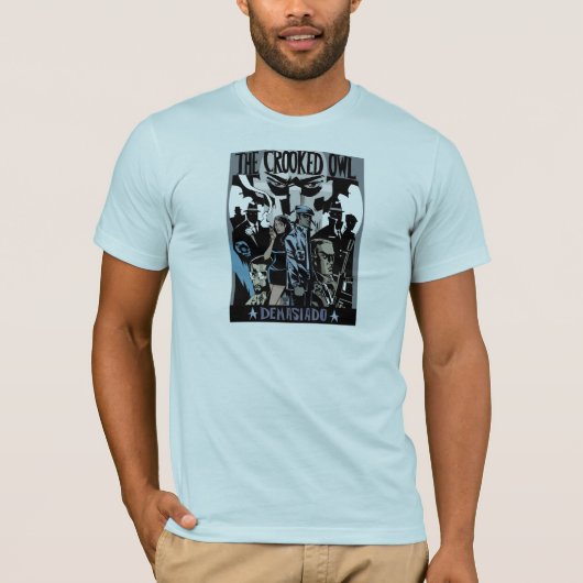 Das gekrümmte Eulen-Shirt T-Shirt (Vorderseite)