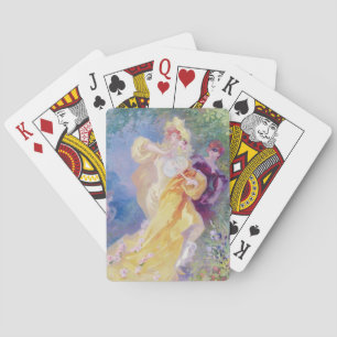 Das Gelbe Domino, Design für Tapeten Spielkarten