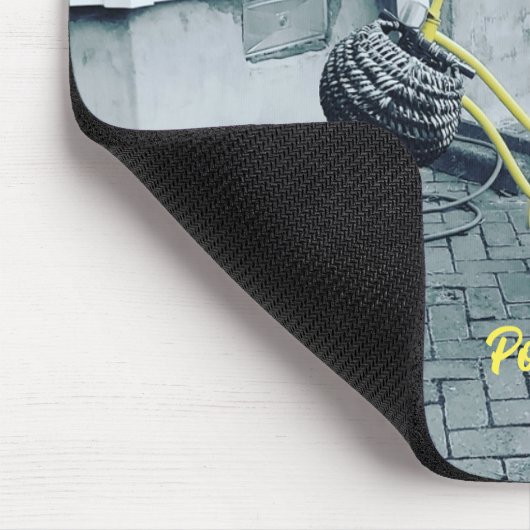 Das Gelbe Fahrrad Mousepad (Ecke)