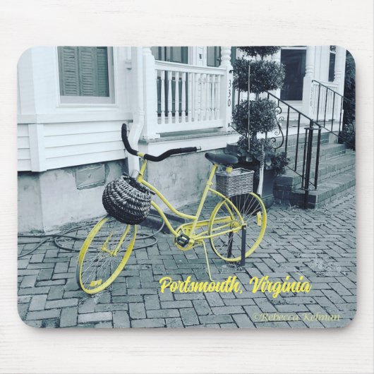 Das Gelbe Fahrrad Mousepad (Vorne)