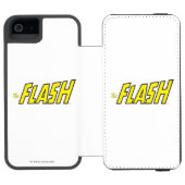Das gelbe Flash-Logo Incipio iPhone Geldbeutel-Hülle (Folio Geöffnet)