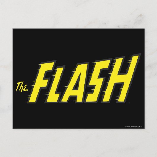 Das gelbe Flash-Logo Postkarte (Vorderseite)