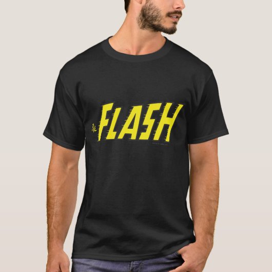 Das gelbe Flash-Logo T-Shirt (Vorderseite)