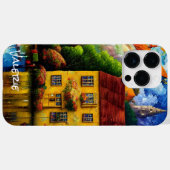 Das Gelbe Haus am See Case-Mate iPhone Hülle (Rückseite (Horizontal))