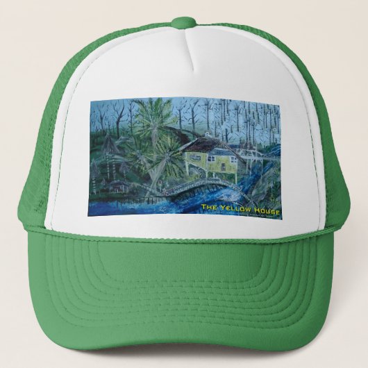 das gelbe Haus Truckerkappe (Vorderseite)