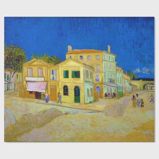 Das Gelbe Haus, Van Gogh Geschenkpapier (Flach)