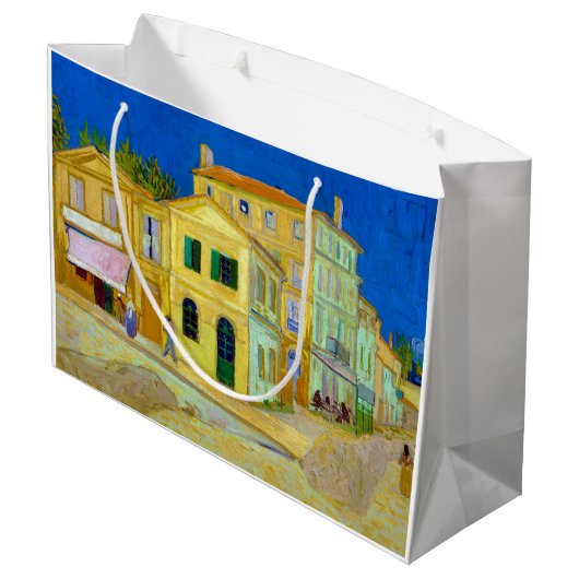 Das Gelbe Haus, Van Gogh Große Geschenktüte (Rückseite Schrägansicht)