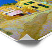 Das Gelbe Haus, Van Gogh Poster (Ecke)