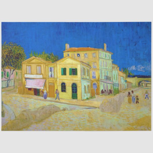 Das Gelbe Haus, Van Gogh Seidenpapier (Vorderseite)