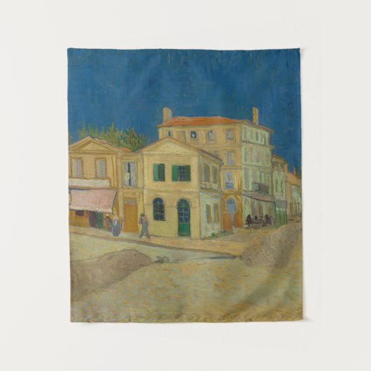 Das Gelbe Haus - Vincent van Gogh Wandteppich (Vorderseite)