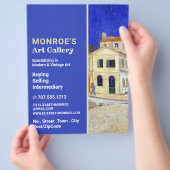 Das Gelbe Haus von Van Gogh, Kunsthändler, Galerie Flyer (Hand)