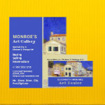 Das Gelbe Haus von Van Gogh, Kunsthändler, Galerie Flyer<br><div class="desc">Das Gelbe Haus von Van Gogh,  Kunsthändler,  Flyer für Galeriewerbung beim Business Card Store.</div>