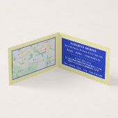 Das Gelbe Haus von Van Gogh, Kunsthändler, im Deta Visitenkarten (Innenseite)