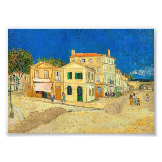 Das Gelbe Haus von Vincent Van Gogh Fotodruck (Vorne)