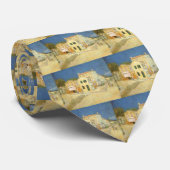 Das Gelbe Haus von Vincent van Gogh Krawatte (Gerollt)