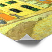 Das gelbe Haus von Vincent Van Gogh Poster (Ecke)