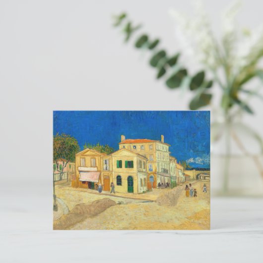 Das Gelbe Haus von Vincent Van Gogh Postkarte (Stehend Vorderseite)