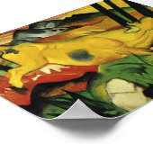 Das gelbe Kuhposter Poster (Ecke)