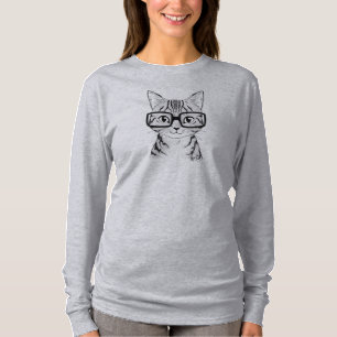 Das gelbe Longsleeve der Hand gezeichneten Nerdy T-Shirt