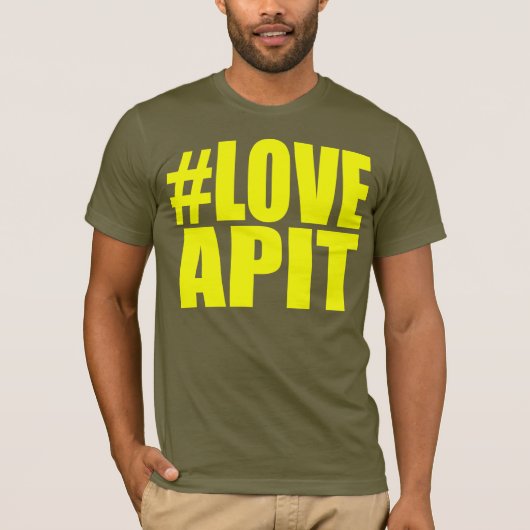 Das gelbe T-Shirt #LOVEAPIT Männer ANDERER (Vorderseite)