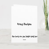 Das Geld ist das Zehnfache. Feiertagskarte (Rückseite)