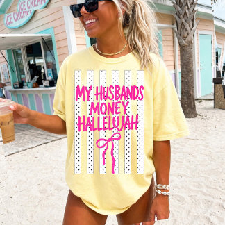 Das Geld meines Mannes Hallelujah Tri-Blend Shirt