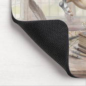 Das Gelehrte Pferd springt aus einem Buch Mousepad (Ecke)