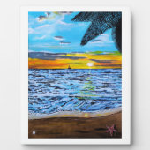 Das Gemälde 'Chasing the Sunset' von Alfred Fox Fotoplatte (Vorderseite)