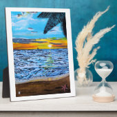 Das Gemälde 'Chasing the Sunset' von Alfred Fox Fotoplatte (Seite)