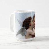 Das Gemälde Der erste Kuss von William Bouguereau Kaffeetasse (Vorderseite Links)
