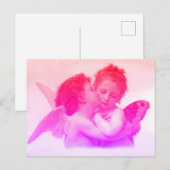 Das Gemälde Der erste Kuss von William Bouguereau Postkarte (Vorne/Hinten)