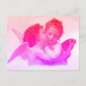 Das Gemälde Der erste Kuss von William Bouguereau Postkarte (Vorderseite)