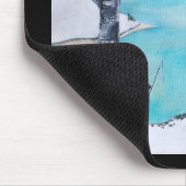 Das Gemälde Der Fischer von Alfred Fox Mousepad (Ecke)