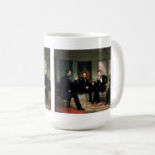 Das Gemälde der Friedenstruppen von 1868 Kaffeetasse (VorderseiteRechts)