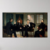 Das Gemälde der Friedenstruppen von 1868 Poster (Vorne)