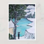 Das Gemälde des Fisherman von Alfred Fox Collvable Postkarte (Vorderseite)