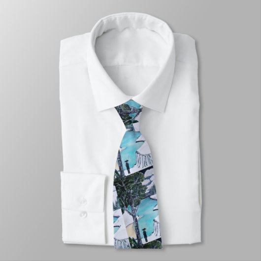 Das Gemälde des Fisherman von Alfred Fox Krawatte (Gebunden)