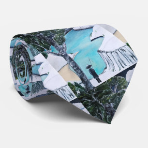 Das Gemälde des Fisherman von Alfred Fox Krawatte