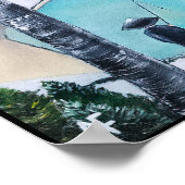 Das Gemälde des Fisherman von Alfred Fox Poster (Ecke)