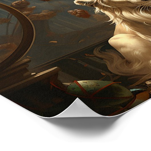 Das Gemälde des Guardian Angel Poster (Ecke)