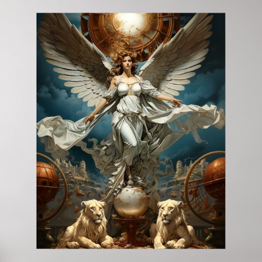 Das Gemälde des Guardian Angel Poster (Vorne)