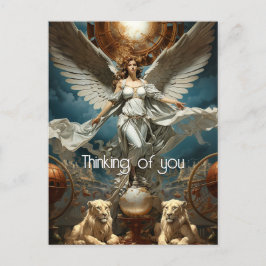 Das Gemälde des Guardian Angel Postkarte