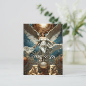 Das Gemälde des Guardian Angel Postkarte (Stehend Vorderseite)