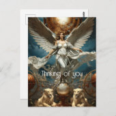 Das Gemälde des Guardian Angel Postkarte (Vorne/Hinten)