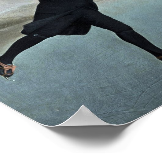 Das Gemälde des Skaten-Ministers von Henry Raeburn Poster (Ecke)