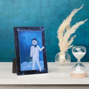 Das Gemälde Die Flucht des Schneemanns von Alfred Fotoplatte